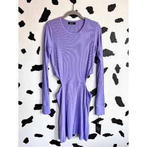 Vibrant purple cut out dress, Michael Lauren
